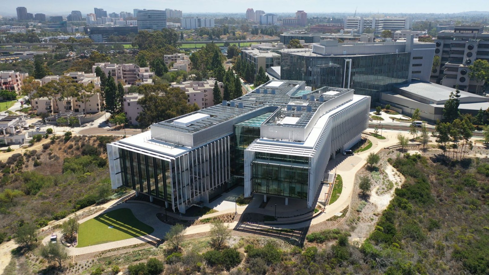 Arial view of UCSD
