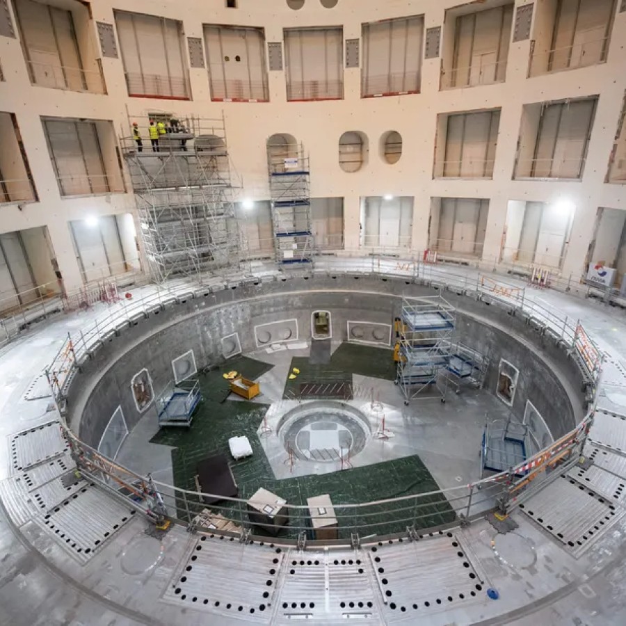 The ITER fusion energy project, under construction in southern France, is scheduled to begin operations in 2025. Clement Mahoudeau/AFP via Getty Images