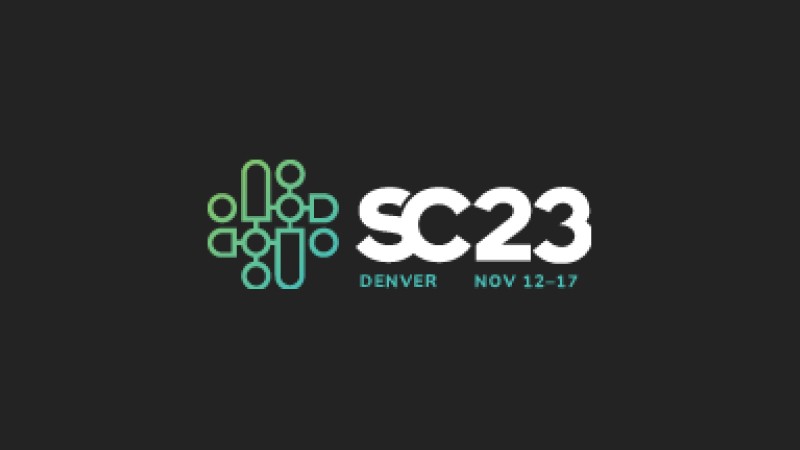 SC23 logo and date