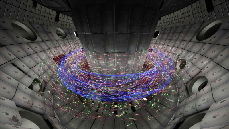 Inside a tokamak