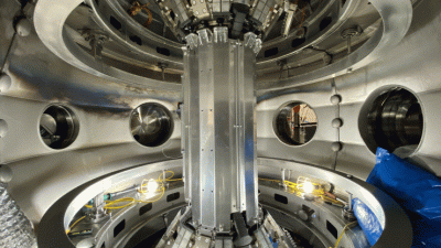 Tokamak's latest nuclear fusion reactor, the ST40, which emulates the way stars generate energy, CEO Chris Kelsall says. Photo courtesy Tokamak Energy