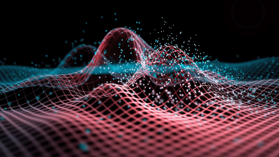 Abstract rendering of waves and particles.