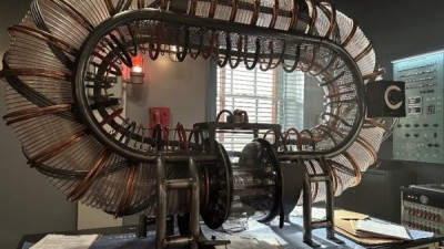 The life-size prop replica of The Stellarator.