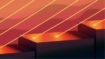 An artist’s interpretation of the inside of a fusion vessel, where some of the inner surfaces are directly exposed to the plasma. Some regions lie in the “magnetic shadow” of other components and are therefore magnetically shielded from the intense heat of the plasma.
