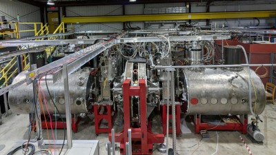 Wisconsin High-field Axisymmetric Mirror (WHAM) experiment overhead view.