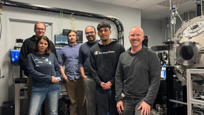 Members of a team that demonstrated direct artificial intelligence (AI) control over high-repetition-rate laser experiments at the UCLA Phoenix Laser Laboratory